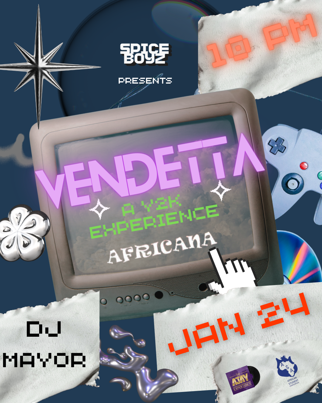 VENDETTA: A Y2K EXPERIENCE Event Flyer